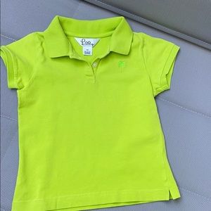 Lilly Pulitzer EUC sz 6X polo shirt in lime green